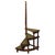 Green Spiral Library Steps with Tooled Green Leather Treads, 1920 For Sale - Image 8 of 8