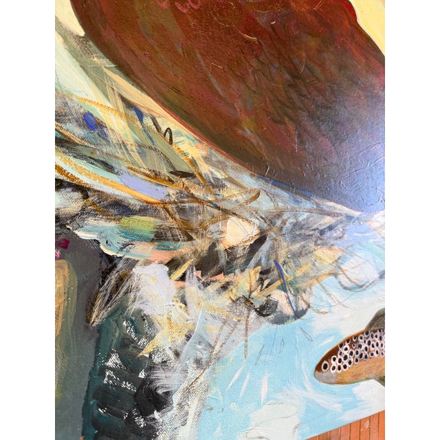 "Dinner's Coming" an Osprey Painting by LWren Walraven For Sale - Image 18 of 18