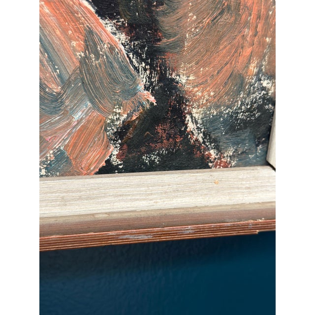 Coastal Landscape, 1960s, Oil Painting on Panel, Framed For Sale - Image 9 of 12
