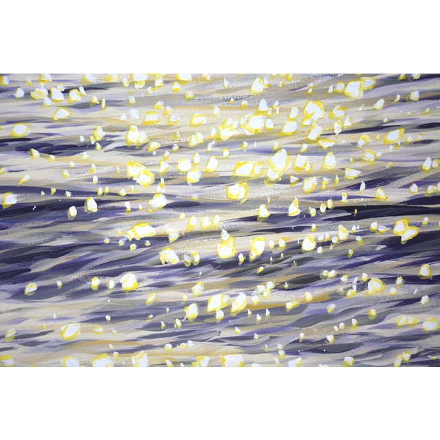 2020s Magic Glare on the Water.Original Modern Hand Painting For Sale - Image 5 of 7