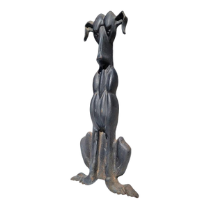 19Thc Cast Iron Andiron Dog Door Stop