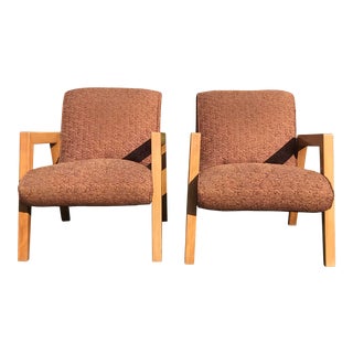 Mid Century Modernmates Scoop Chairs by Leslie Diamond for Conant Ball - A Pair For Sale