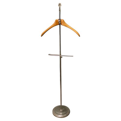Wood French Chrome and Beech Gents Valet, 1920 For Sale - Image 7 of 7