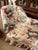 Bring classic elegance and a touch of romance to your space with this vintage French Provincial style conversation sofa....