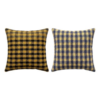Bohemian Turkish Kilim Pillow Cover 16'' X 16'' - Set of Two For Sale