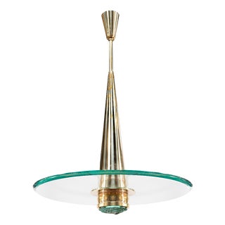 Vintage Pendant Light by Max Ingrand for Fontana Arte, 1950s For Sale