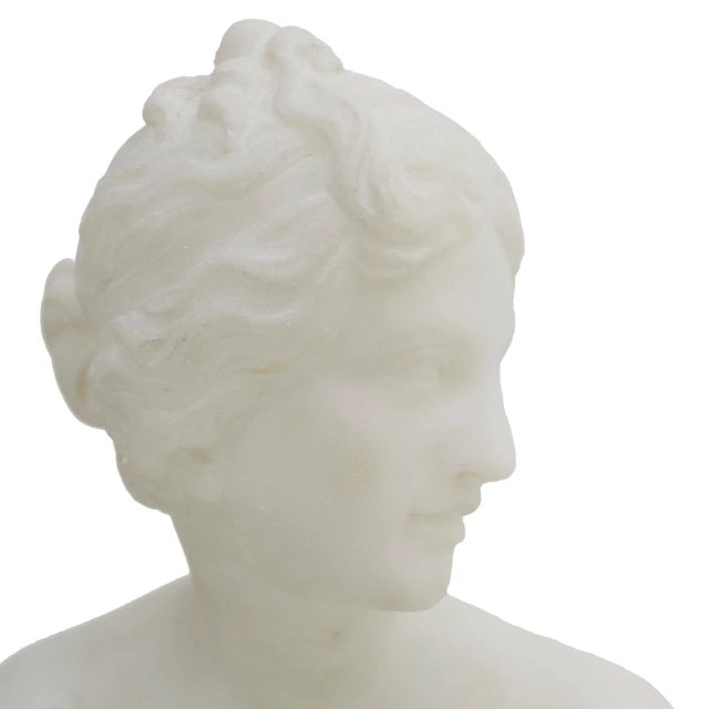 Early 19th Century Italian Artist, Figurative Statue, 19th Century, White Carrara Marble For Sale - Image 5 of 8