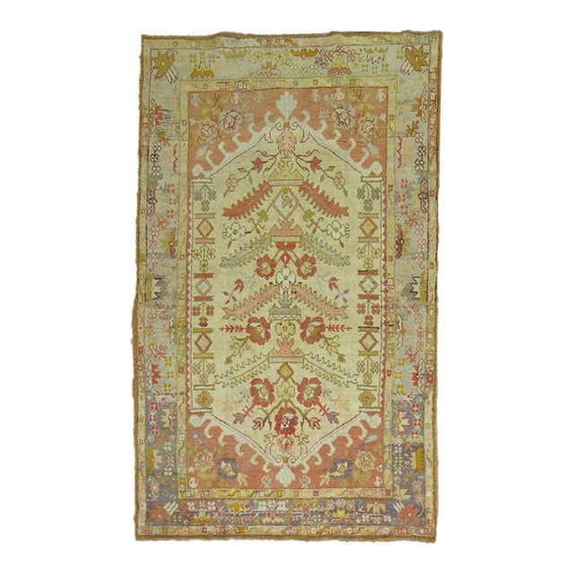 Turkish Antique Kula Rug - 4'5" x 6'10" For Sale