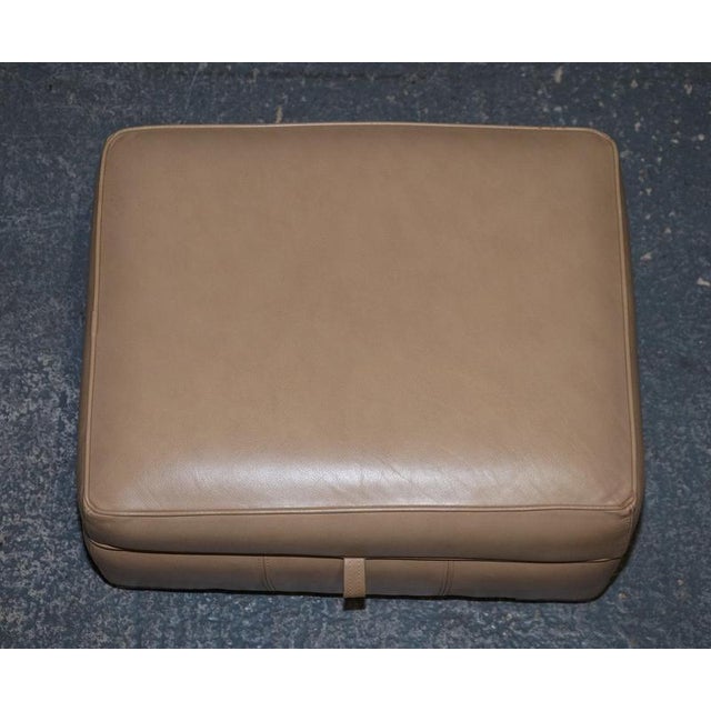 Animal Skin Ottoman in Brown Leather from Multiyork For Sale - Image 7 of 18