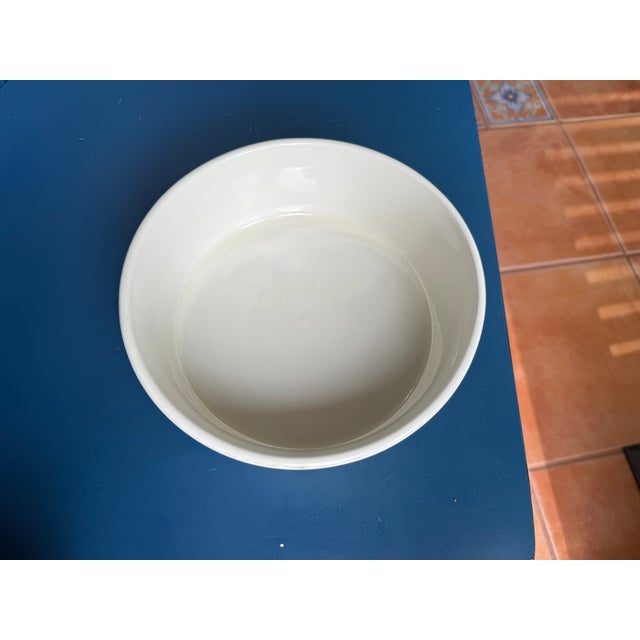 Vintage 1940s Hall China Autumn Leaves pattern casserole, soufflé dish.