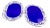 Large Oval Cobalt Blue Hand Made Art Glass Trays - a Pair For Sale