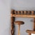 Wood Antique Oak Stick & Ball Hat Rack With Mirror C1920 For Sale - Image 7 of 9