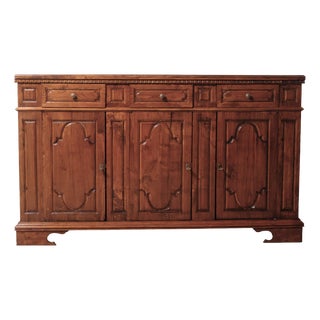 Italian Walnut Credenza, 1950s For Sale