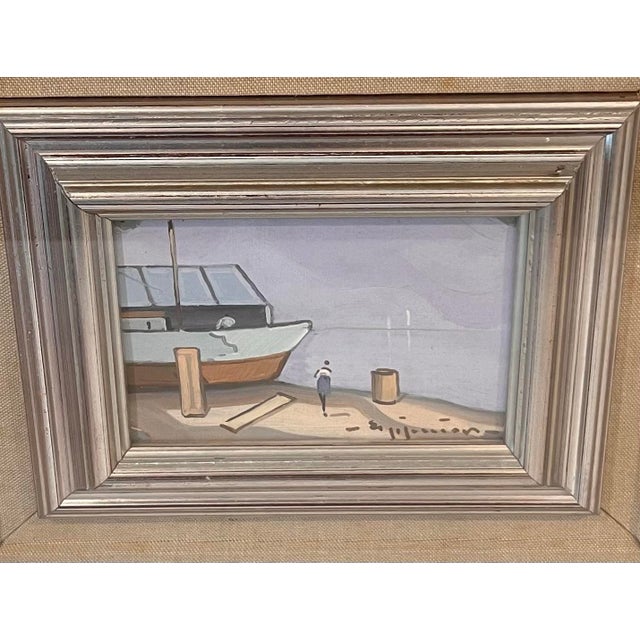 Pair of Vintage Italian School Framed Paintings For Sale In Austin - Image 6 of 12