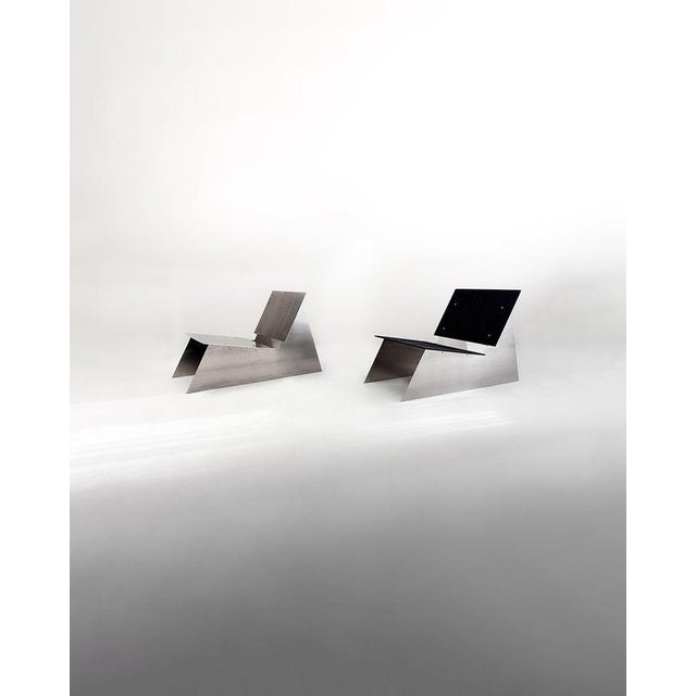 Lounge Chair in Aluminium and Blackwood by Case Studios | Chairish
