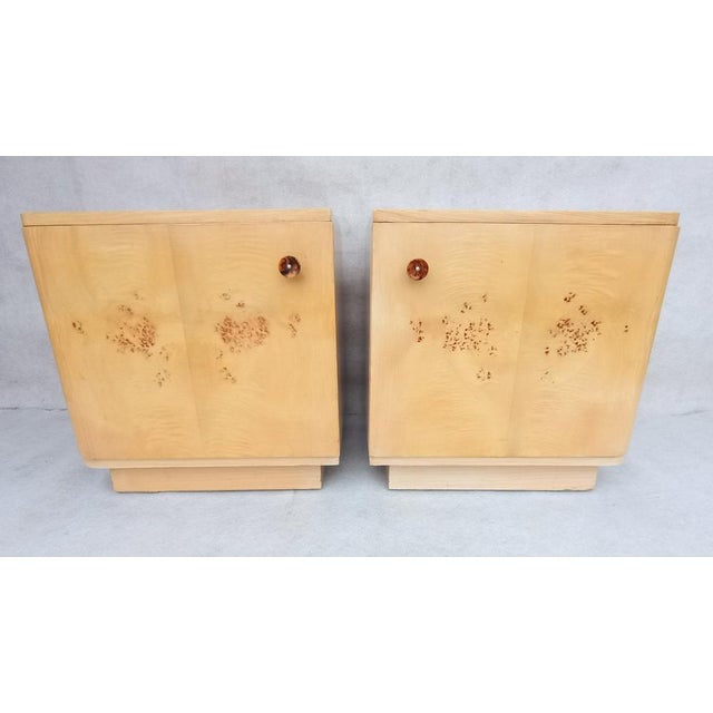 Jindrich Halabala Bedside Tables by Jindrich Halabala for Up Závody, 1960s, Set of 2 For Sale - Image 4 of 16