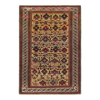 Antique Shirvan Daghestan Rug With Floral & Geometric Patterns, From Rug & Kilim For Sale