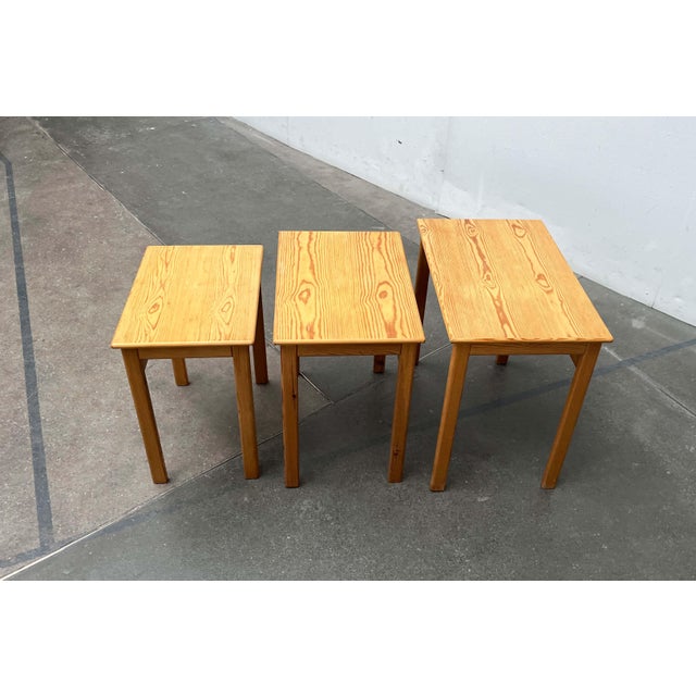 Mid-Century Modern Coffee Table by Ilmari Lappalainen for Asko, 1960s, Set of 3 For Sale - Image 13 of 18