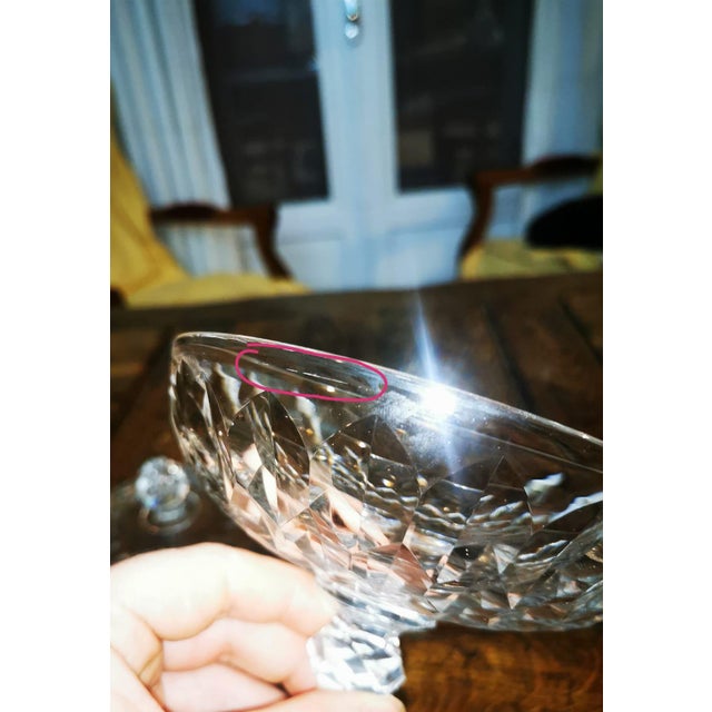 Juvisy Model Élysée Palace Chiseled Crystal Candy Dish from Baccarat, 1890s, Set of 2 For Sale - Image 8 of 11