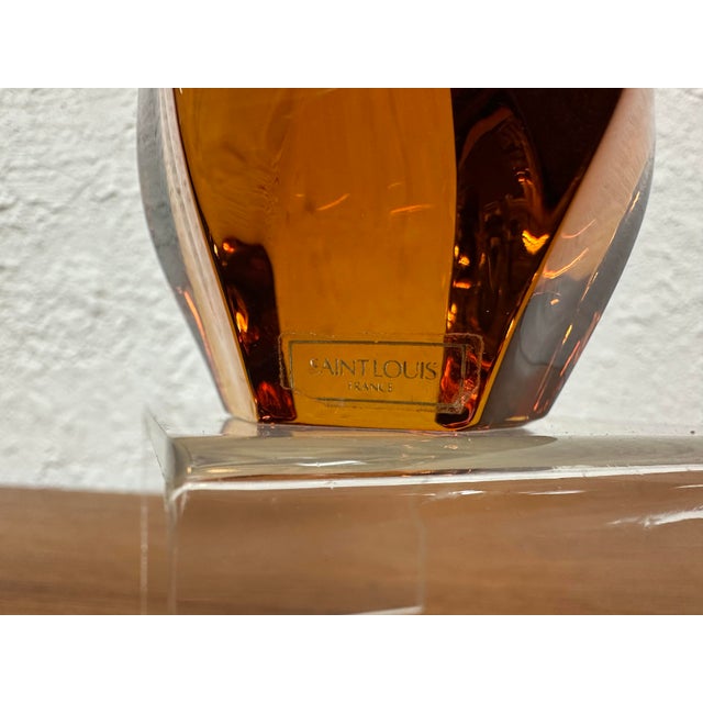 Vintage French Art Glass Saint Louis Crystal Penguin Figurine/Paper Weight For Sale - Image 9 of 9