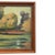 1970s 1970s Signed Landscape Painting of Pond With Autumn Trees in Wood Frame. For Sale - Image 5 of 10