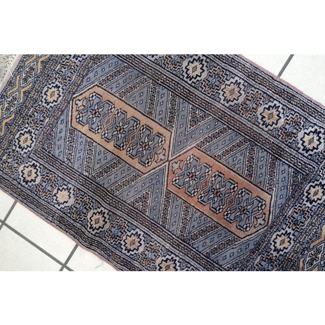1950s, Handmade Vintage Uzbek Bukhara Rug 2' X 3.1' For Sale In New York - Image 6 of 12