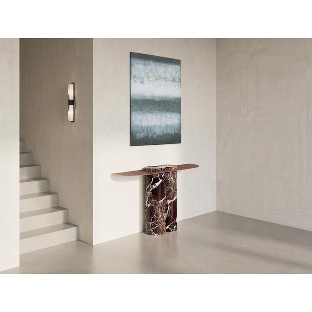 Not Yet Made - Made To Order Jumbo Rosso Levanto Console Table by Etamorph For Sale - Image 5 of 6