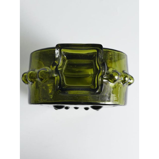 Vintage Green Glass Vase by Helena Tynell, 1968 For Sale - Image 15 of 18