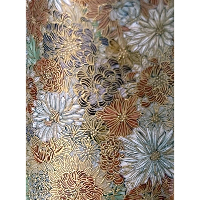 Japanese Satsuma Ceramic Ewer Yabu Meizan For Sale - Image 9 of 13