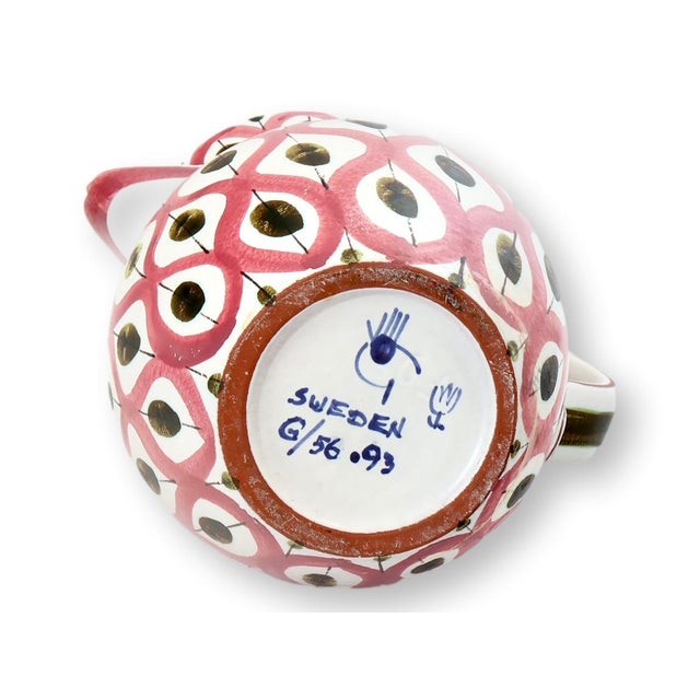 Mid 20th Century Stig Lindberg Covered Pitcher for Gustavsberg For Sale - Image 5 of 5