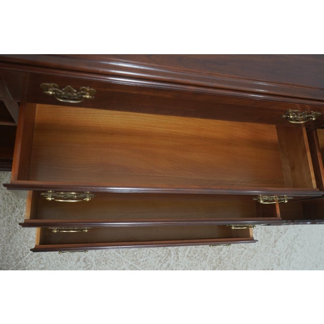 Ethan Allen Ethan Allen Georgian Court Cherry Dresser For Sale - Image 4 of 18