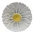French Majolica Daisy Plate Marcel Guillot Vallauris, Circa 1950 For Sale