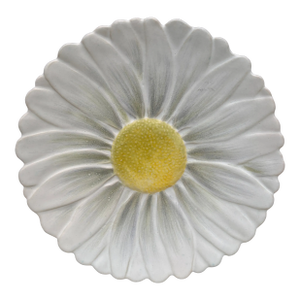 French Majolica Daisy Plate Marcel Guillot Vallauris, Circa 1950