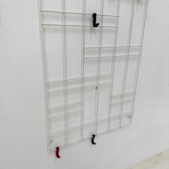 1970s Vintage Wire Metal Wall Coat Rack, 1960s For Sale - Image 5 of 18