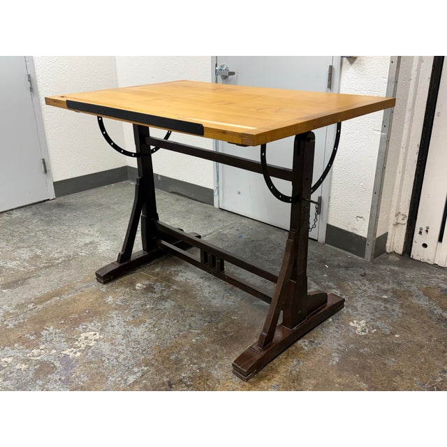 Design Plus Gallery presents a 1920s Style French Drafting Table from Restoration Hardware. Reproduced from an early 20th-...