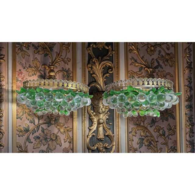 Mid-Century Modern Vintage Murano Lamps by Murano, 1950s, Set of 2 For Sale - Image 3 of 10