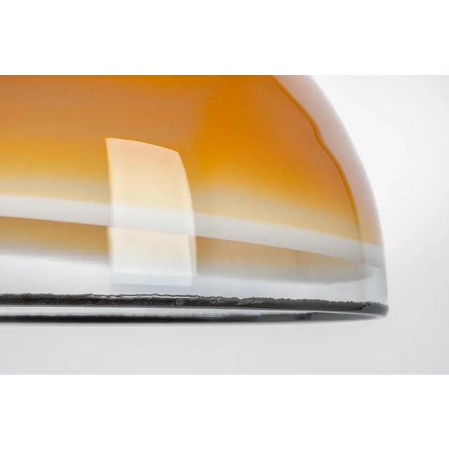 1970s Brown Glass Pendant Light from Peill & Putzler, Germany, 1970s For Sale - Image 5 of 12