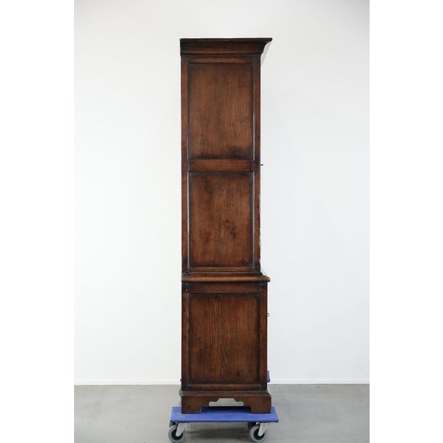 Offered by Thijs: this large, imposing, antique 18th-century English oak sideboard/marquee with working locks. : This...