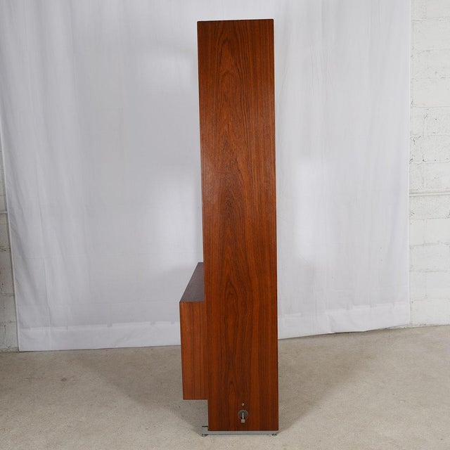 Danis Modern Single Modular Wall Unit Column / Room Divider in Teak by