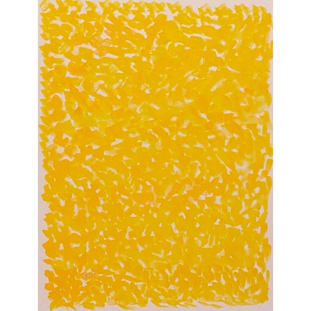 Contemporary "Abstract Study in Yellow" Oil Painting For Sale - Image 3 of 5