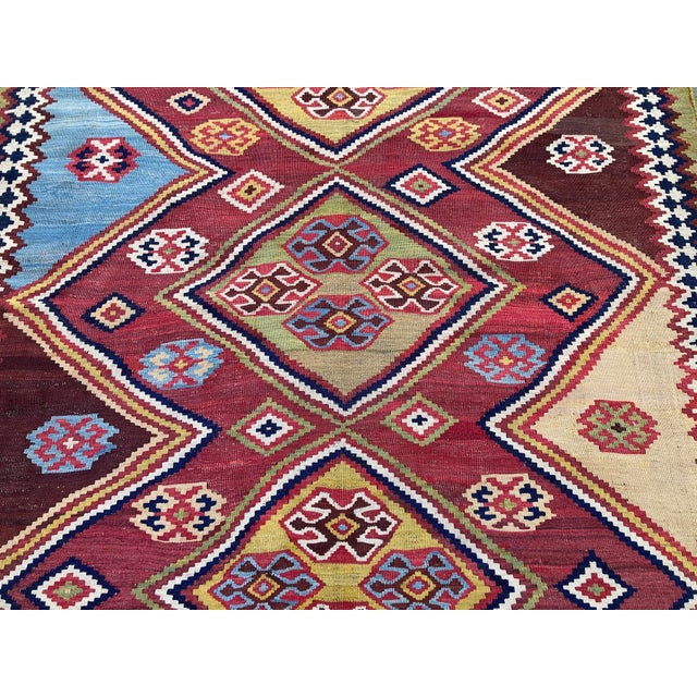 19th Century Antique Qashqai Rug, 1890s For Sale - Image 5 of 14