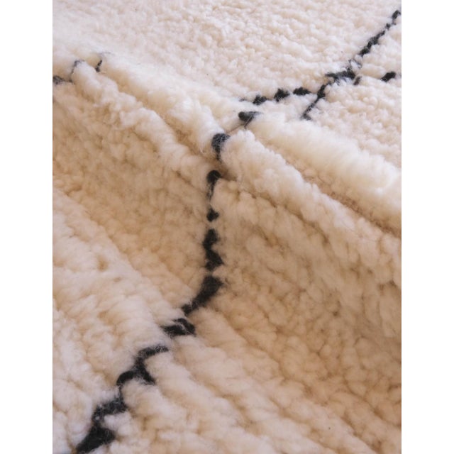Diamond Berber Carpet - 6.6 X 4.1 Ft For Sale - Image 4 of 8