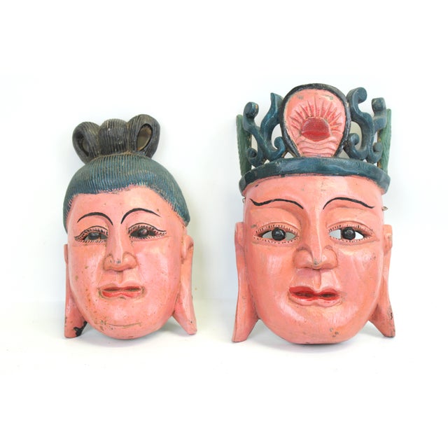 Theatrical Masks Curated Collection Set A For Sale - Image 9 of 11