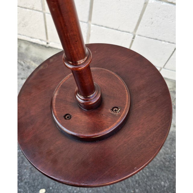 Brown Mid Century Mahogany Pedestal Snake Trifid Stand For Sale - Image 8 of 8