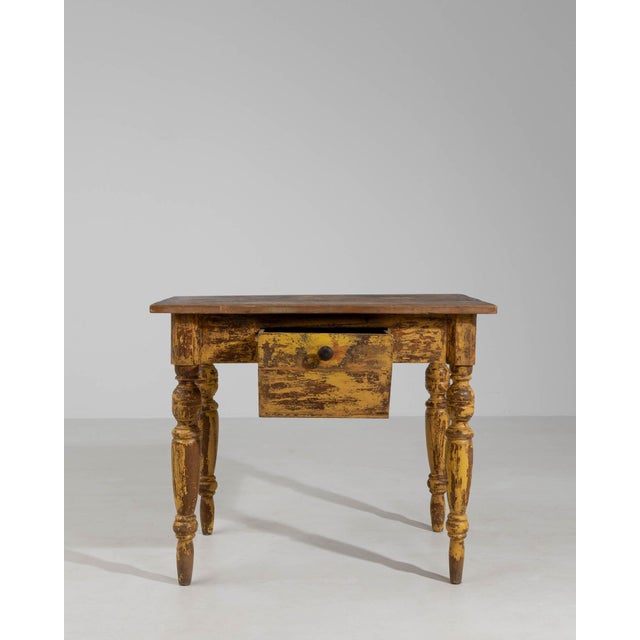 19th Century 19th Century France Brown Wood Console Table For Sale - Image 5 of 10