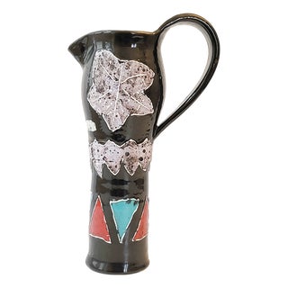 Vintage French Ceramic Pitcher, 1960s For Sale