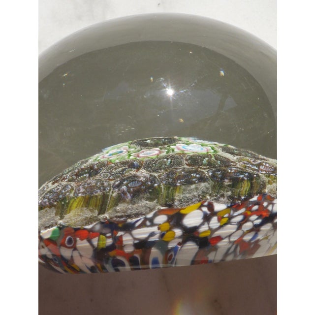 This vintage Millefiori glass paperweight is a beautiful addition to any collection. Crafted with care and precision, this...