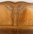 Brown Vintage French Louis XVI Style Oak Double Bed Frame with Carved Headboard For Sale - Image 8 of 11