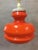 Metal Vintage Orange Glass Pendant, 1960s For Sale - Image 7 of 8