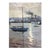 1970s Oil Painting Boat Port Novikovsky Vladimir Ogeevich For Sale
